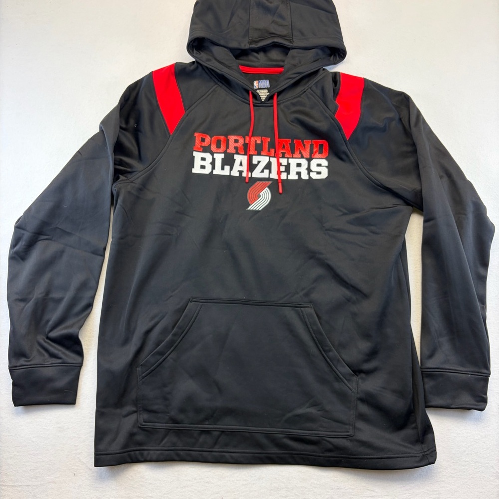 NWOT Portland Trailblazers NBA Brand Pullover Hoodie Black Mens Size XL NBA